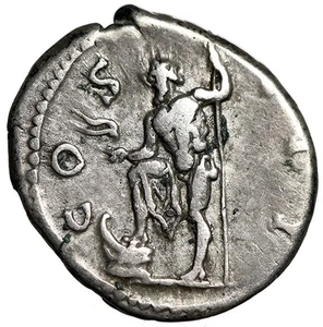 Hadrian AR Denar "Neptun, Akrostolium & Dreizack" Rom - Bild 1 von 5