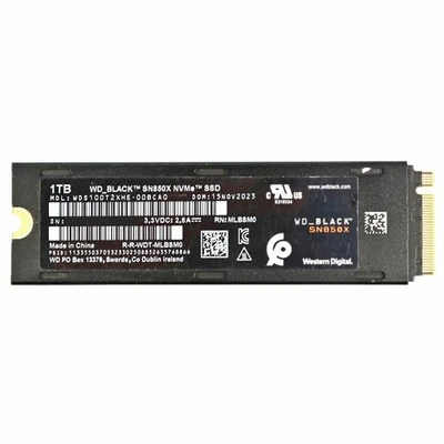 1TB WD BLACK SN850X NVMe SSD mit Heatsink interne SSD PCIe Gen4 bis 7.300 MB/s - Bild 1 von 2