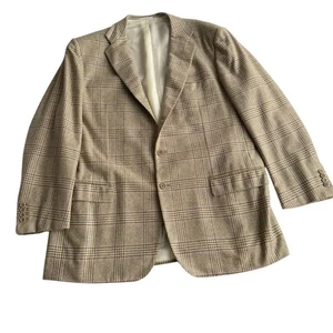 Chaqueta Blazer Kiton Napoli De Colección 100% Cachemira Glen Verde a Cuadros IT 57 US 46-48 - Imagen 1 de 17