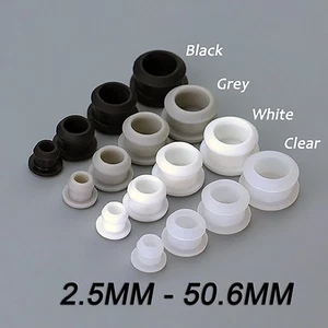 Snap on Silicone Rubber Blanking End Caps Tube Inserts Plug Bung 2.5mm to 50.6mm - Picture 1 of 10