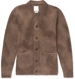 Visvim Selmer Long Cardigan (Dye) - Charcoal Brown size (3) Large - Picture 1 of 6