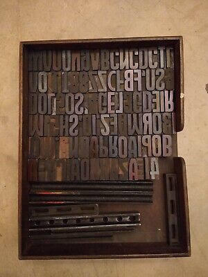 Letterpress Printing Wood Blocks / About 95 Letters • 100€