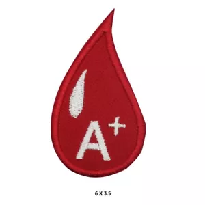 A Positive Blood Drop Patch bestickt Aufnäher Bügelbild/Aufnähen Patch für Kleidung - Bild 1 von 1