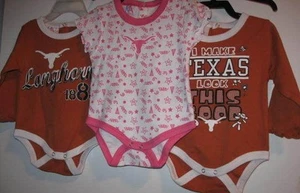 New baby/ toddler one-piece Texas Longhorns 3-6M or 6-9M one piece JUMPSUIT - Picture 1 of 29