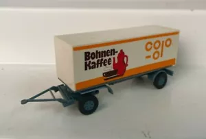 RMM Roskopf Germany HO Sauer 2 Axle Trailer Bohnen Kaffee Coffee - Picture 1 of 2