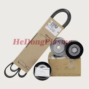 3X OEM Engine belt tensioner idler pulley kit For Audi Q7 3.0T CJT 2011-2015 - Bild 1 von 5