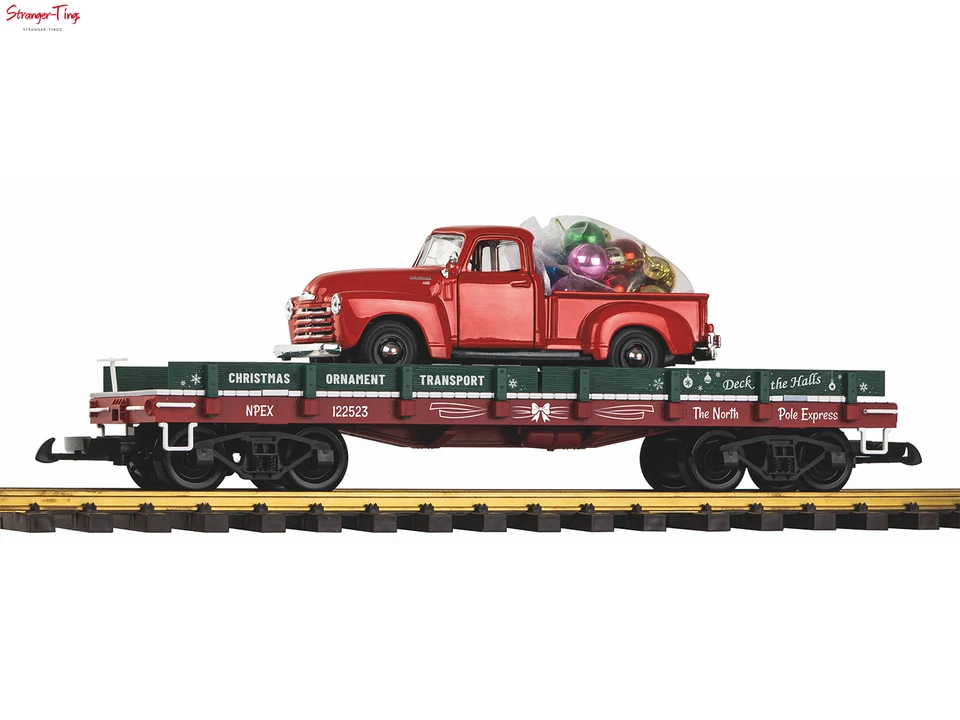 Piko Christmas Car Transporter Wagon w/Vehicle Load1:22.5 Scale, G Scale - Image 1 of 1