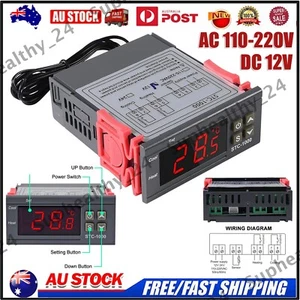 Digital Temperature Thermostat STC-1000 Controller Heating Cooling 12V/110-220V - Picture 1 of 12