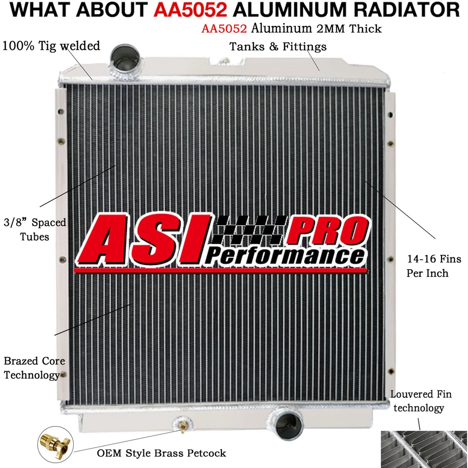 RADIADOR DE REFRIGERACIÓN PARA CAMIÓN MITSUBISHI FUSO FE FG SERIE FH 3,9 L 4CYL 1997-2004 Foto 1 de 4