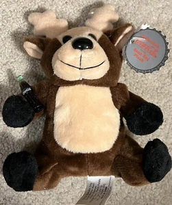 Vtg But New w Tags Christmas Coca-Cola Reindeer Plush 6" & Coke Bottle 0152 - Picture 1 of 5