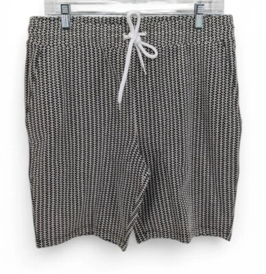 Pantalones Cortos Para Hombre ASOS DESIGN Tejido con Cordón Negro Blanco Patrón 8 Entrepiernas Pequeños Foto 1 de 4