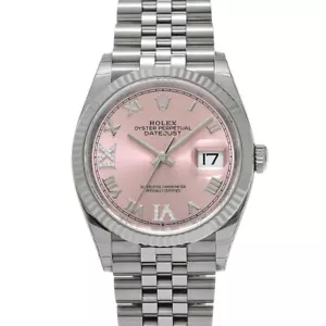 GEBRAUCHTE ROLEX Datejust 36 126234 Pink Gehäuse: 36×36mm Herrenuhr #121256 - Bild 1 von 6
