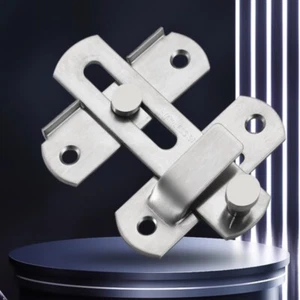 2x Serratura Porta Serratura Flip Acciaio Inox Scorrevole Fienile Porta Anteriore Sicurezza Hasp Casa - Foto 1 di 7
