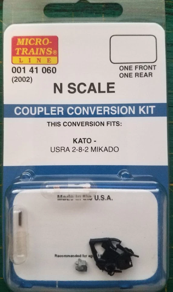 N Micro Trains 001 41 060 Coupler Conversion kit 2002 KATO - Image 1 of 1