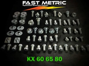 96 piezas KX KIT DE PERNOS DE CUERPO DE PLÁSTICO KAWASAKI 60 65 80 - Imagen 1 de 2