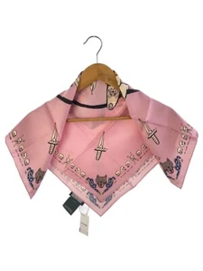 Alexander McQueen Scarf Stole Muffler Pink All Over Pattern - Picture 1 of 4