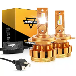 AUXBEAM H4 9003 LED Faros Bombilla Alta Luz Kit de Conversión 6000K Blanco Canbus - Imagen 1 de 12