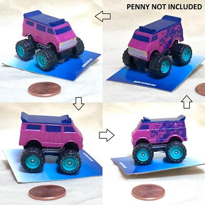 NUEVA MINIATURA PÚRPURA SKYHIGH VAN HIGH ROLLER MONSTER TRUCK MICRO MÁQUINAS COCHE Foto 1 de 4