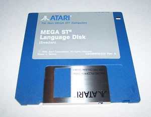 Neuf Stock Ancien Véritable Atari Mega Ste Ordinateur Suédois Langage Disque - Photo 1/1