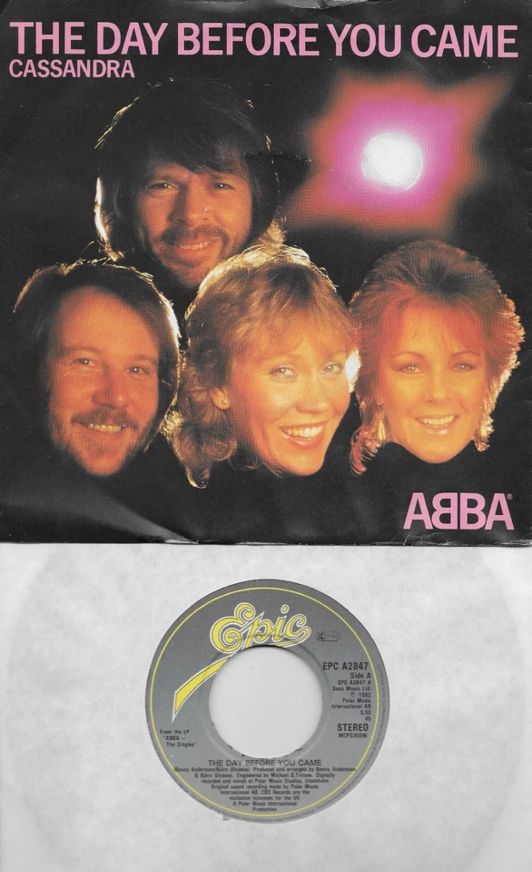 ABBA The Day Before You Came / Casandra  UK Import 45 with PicSleeve - Image 1 of 1