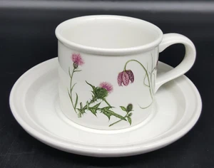 Portmeirion Cardo Floral Tambor Plano Taza y Platillo Reinas Jardín Oculto Inglaterra - Imagen 1 de 13