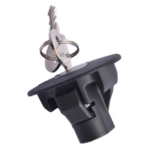 8U5Z9C268B Locking Gas Fuel Tank Plug Cover Cap For Ford Lincoln with 2 Keys - Picture 1 of 6