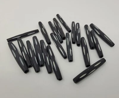 20 piezas Cuentas de joyería de cuerno de hueso natural genuino blanco y negro 2" 50 mm Foto 1 de 4
