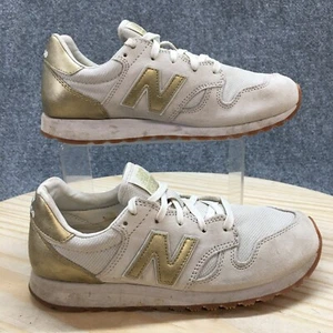 New Balance 520 Shoes Womens 7.5 B Running Sneakers White Gold Lace Up WL520J1 - Picture 1 of 18