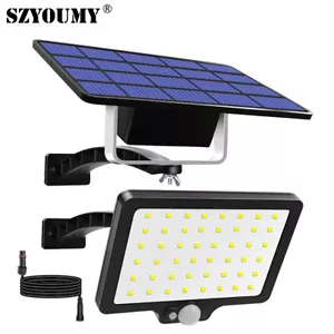48 LED Solar Power Wall Light Outdoor Motion Sensor For Yard Garden Patio shed - Picture 1 of 18