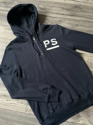 PS PAUL SMITH SUDADERA CON CAPUCHA JERSEY ALGODÓN AZUL MARINO TALLA MEDIANA NUEVO CON ETIQUETAS Foto 1 de 4