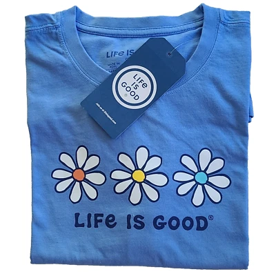 Life Is Good SS Camisa Trituradora Camiseta 3 TRES MARGARITAS Flor Pecho 50 pulgadas Mujer XXL Foto 1 de 4