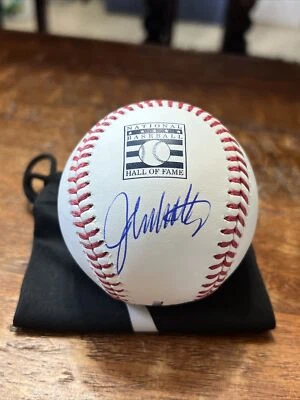 John Smoltz Signed Hall Of Fame Baseball Psa Dna Coa Autographed Braves - Image 1 of 4