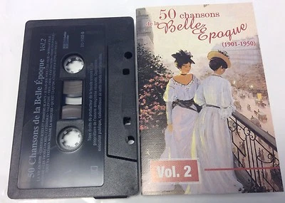 50 CHANSON DE LA BELLE EPOQUE (1901-1950) Vol. 2 Tape Cassette DO-1902-B Canada - Image 1 of 4