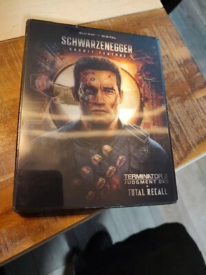 TERMINATOR 2 (1991) / Total Recall 1990 DOUBLE FEATURE STEELBOOK Blu-Ray - Image 1 of 2