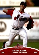 2007 Lowell Spinners Grandstand #7 Caleb Clay Cullman Alabama AL Baseball Card