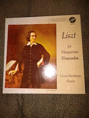 LISZT 19 Hungarian Rhapsodies 3-LP Box Set – Louis Kentner, piano  - Image 1 of 4