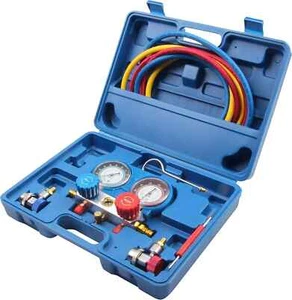 Air Conditioning AC Diagnostic A/C Manifold Gauge Tool Set Refrigeration UK - Picture 1 of 13