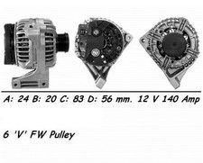 Genuine WAI Alternator for Volvo S60 T5 B5234T3 2.3 Litre (10/2000-05/2004)