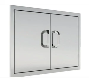 BBQ Signature Double Access Door 32-inch Traditional Outdoor Stainless Steel - Picture 1 of 5