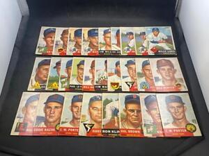 27 CARD 1953 TOPPS BASEBALL LOW-GRADE SET-BUILDER LOT SEE PICS FOR CONDITION