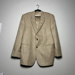 Jos A Bank Sport Coat Blazer Silk Camel Hair Sport Coat 46R Jacket 2 Button Prep - Picture 1 of 17