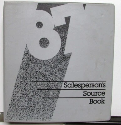 1987 Ford Salespersons Source Book Crown Vic Thunderbird Mustang Tempo Bronco - Изображение 1 из 4