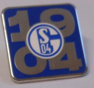 Schalke 04 Fußball Pin Anstecker Butterflyverschluss Signet 1904 Kutte 22 mm 136 - Bild 1 von 2