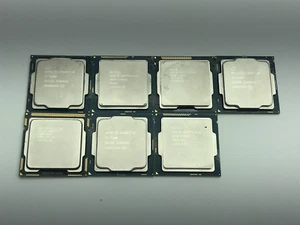 Lot of 7 Intel Core i3-7100, i3-9100, i3-4160, i5-760, i5-2400, i3-4130, i5-7400 - Picture 1 of 4