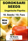 Ungarische Paprika, SOROKSARI Babura, Alte Sorte, Süße, Milde Sorte 10 Samen