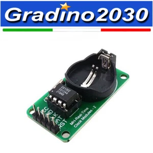 Modulo RTC DS1302 Real Time Clock Timer clock Integrato 1302 - Foto 1 di 1