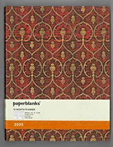 Agenda Settimanale orizzontale 2025 PAPERBLANKS Red Velvet, dim17,5x22,5cm. - Imagen 1 de 2