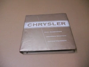 Original 1959 Chrysler Color Combinations Upholstery Selections Options Book - Picture 1 of 9