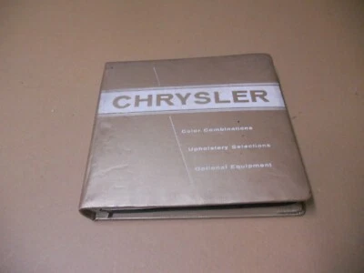 Libro de opciones de selección de tapicería combinaciones de colores Chrysler 1959 original Foto 1 de 4