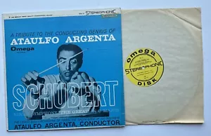 ATAULFO ARGENTA Schubert Ninth Symphony "The Great" In C Major LP 1959 OSL-12 NM - Imagen 1 de 6